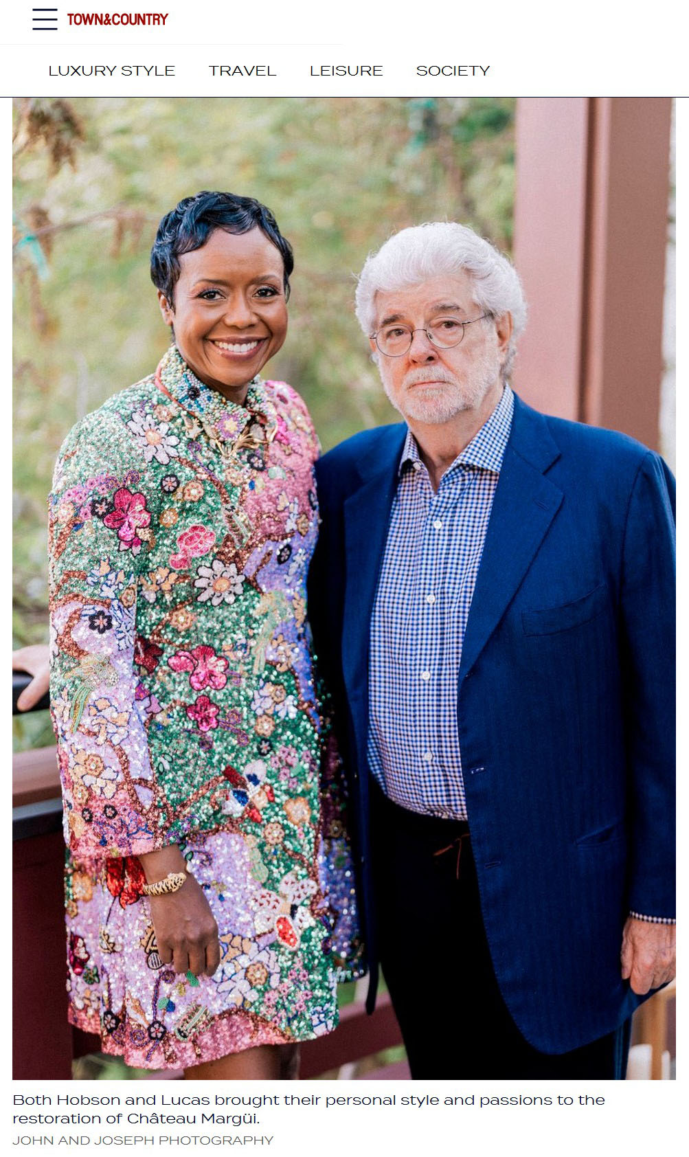 George Lucas and Mellody Hobson
