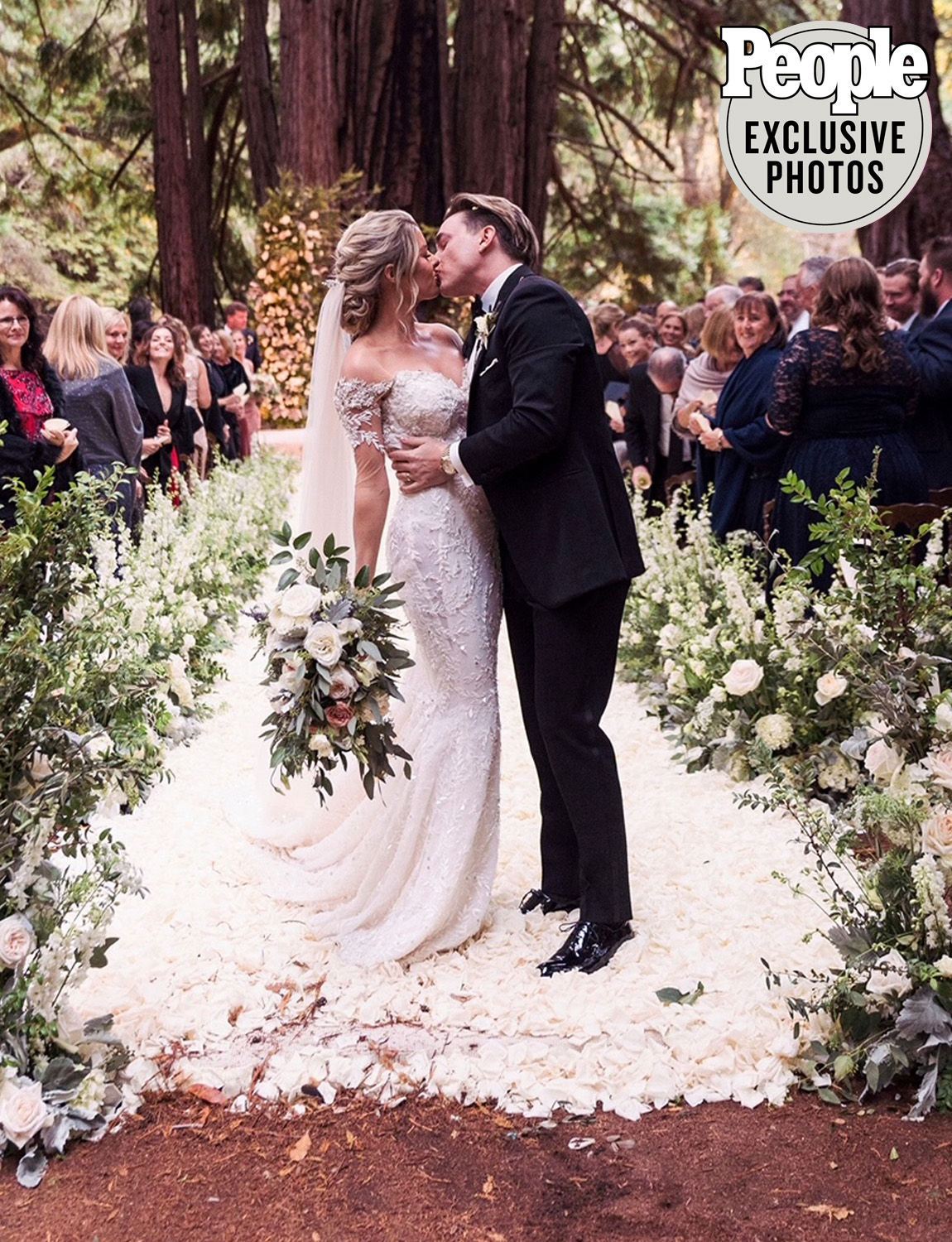 Jesse McCartney and Katie Peterson's Wedding Photograph by John & Joseph Photography published in PEOPLE Magazine