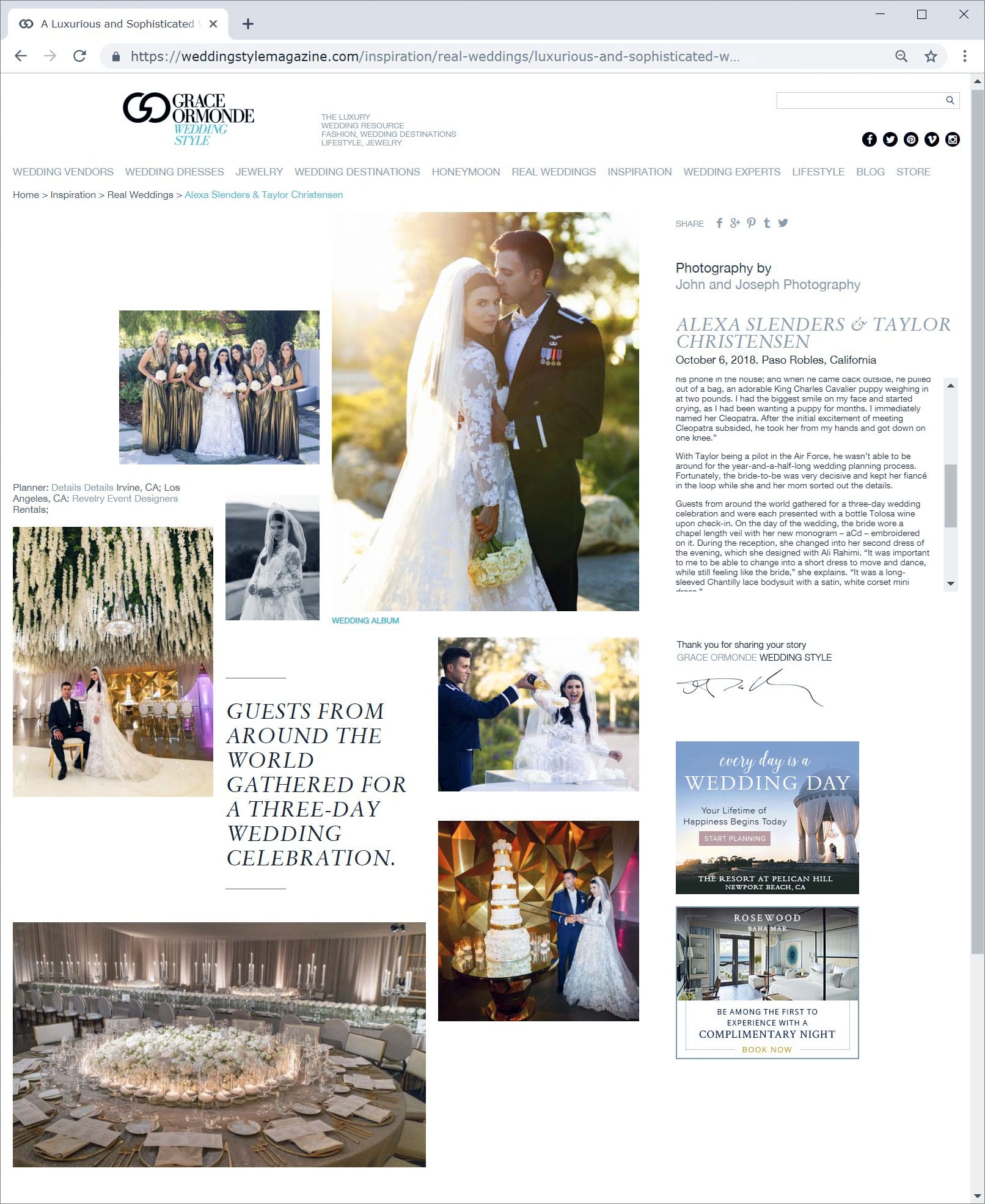 Published on Grace Ormonde Wedding Style