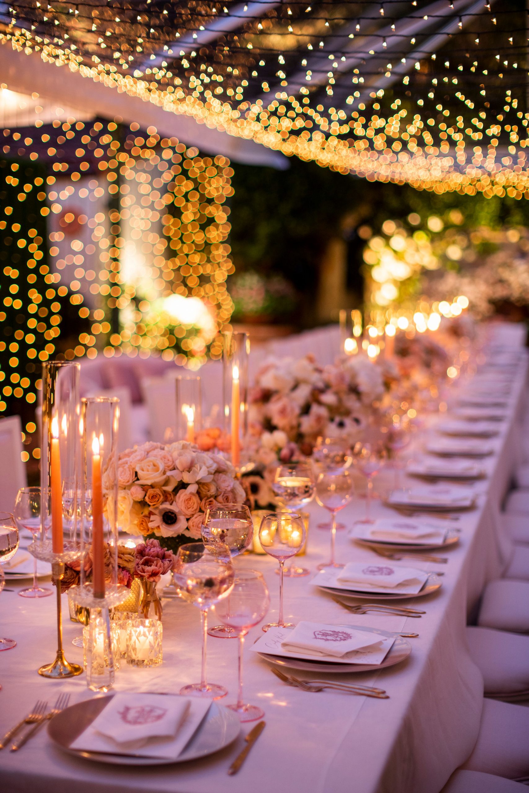 Twinkling Outdoor Reception Ideas