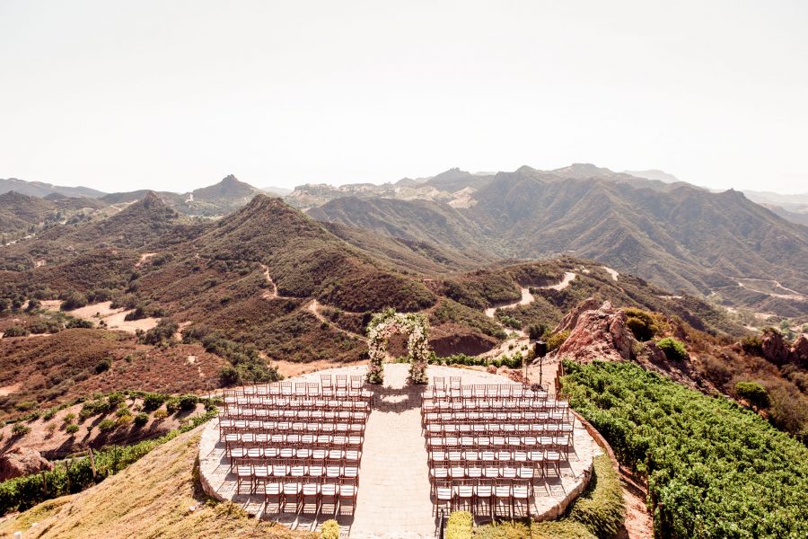wedding malibu rocky oaks estate vineyards, malibu, california