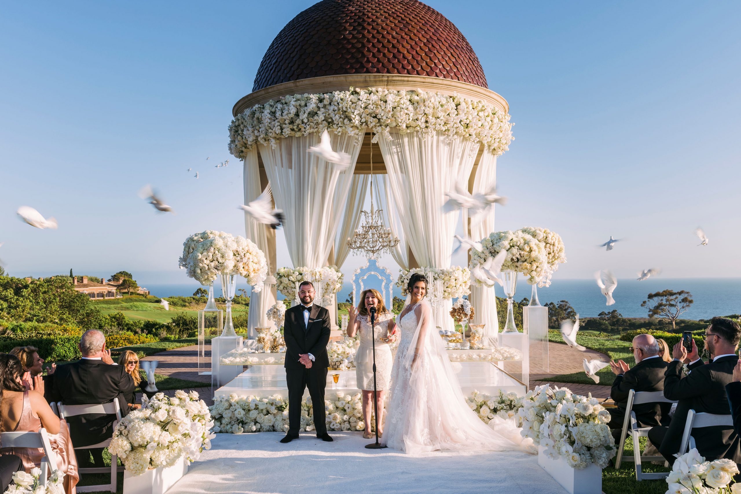 All White Glam | Vicky & Shawn